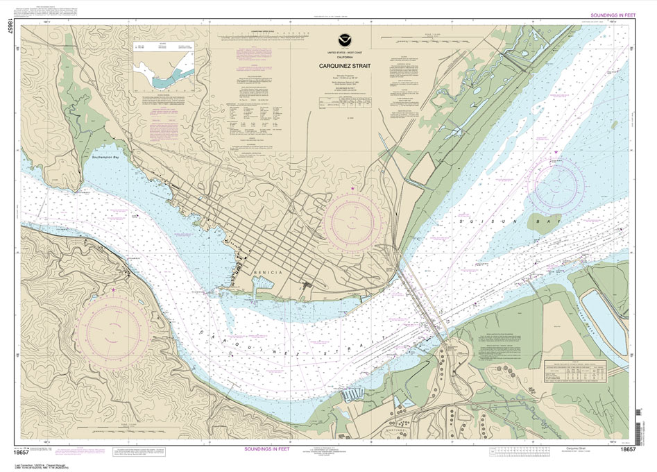 NOAA Chart 18657: Carquinez Strait