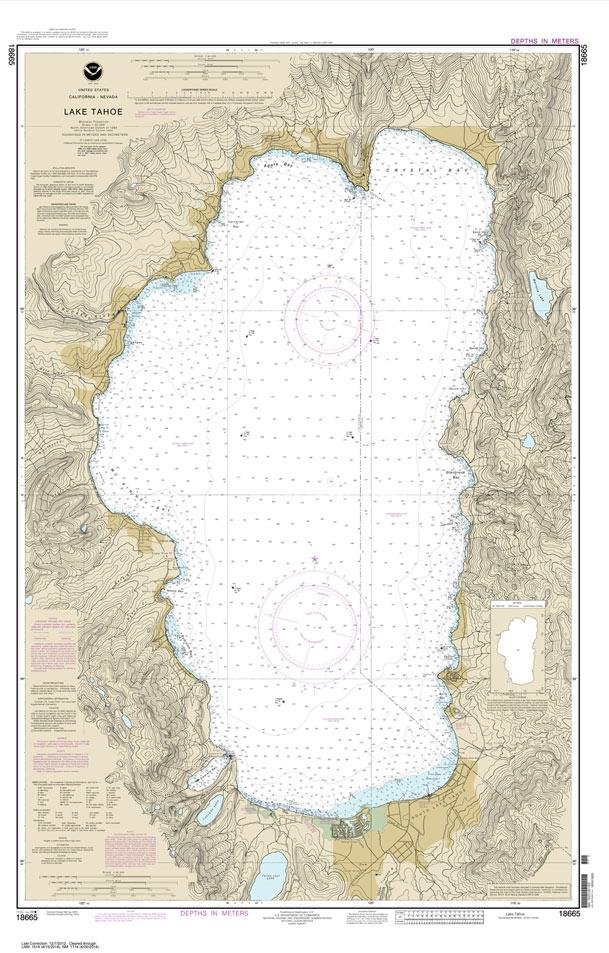 NOAA Chart 18665: Lake Tahoe