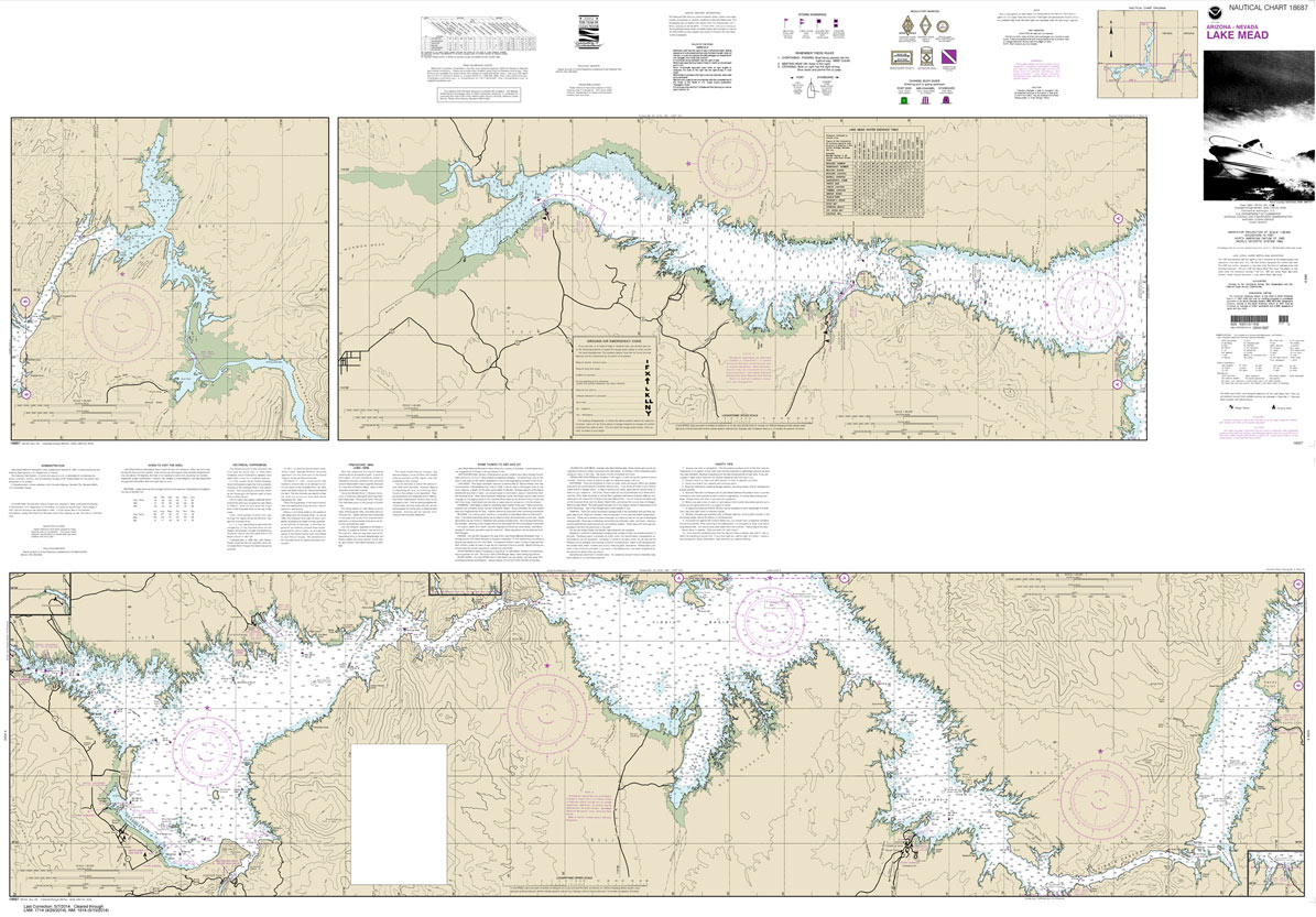 HISTORICAL NOAA Chart 18687: Lake Mead