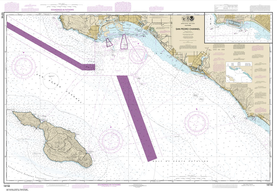 NOAA Pacific Coast charts, NOAA Chart 18746: San Pedro Channel;Dana Point Harbor