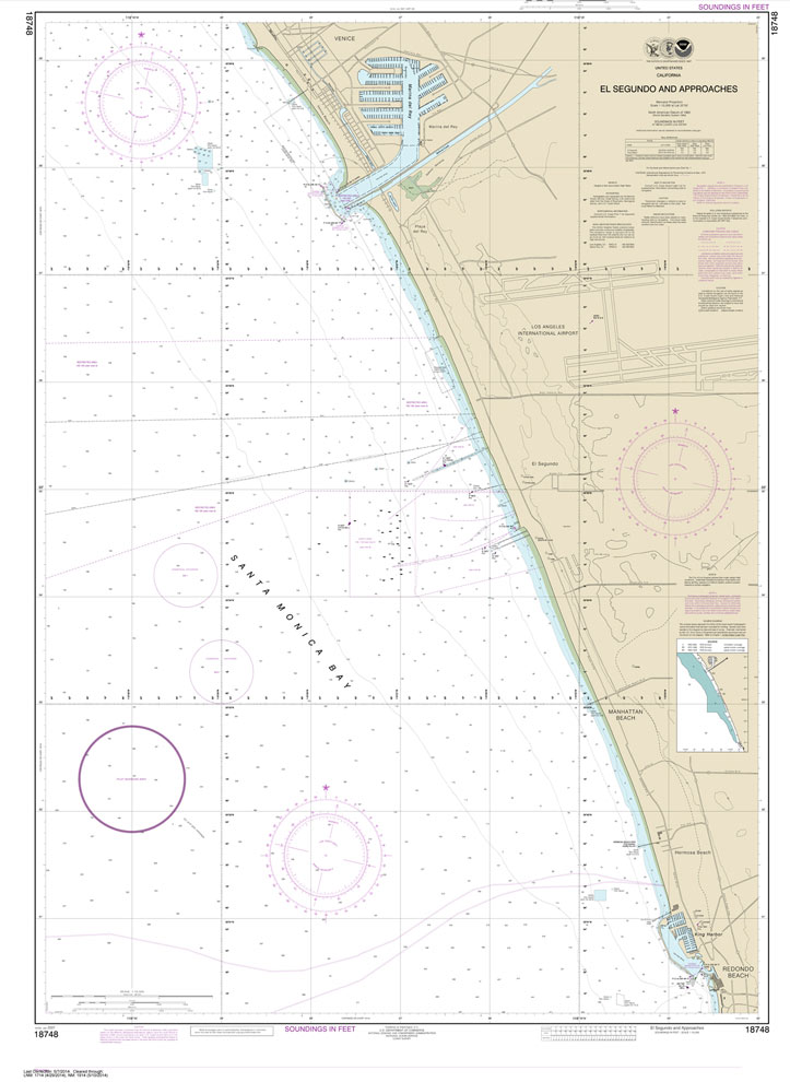 HISTORICAL NOAA Chart 18748: El Segundo and Approaches