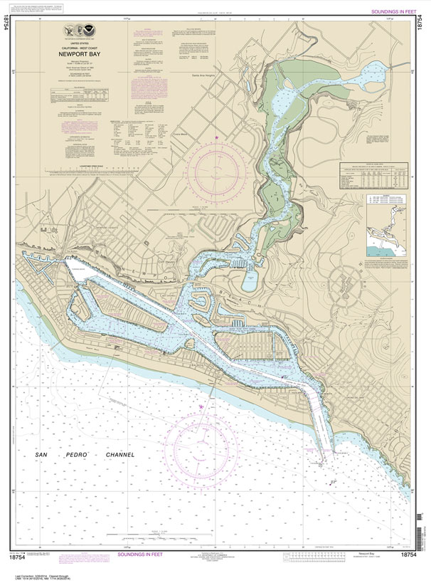 HISTORICAL NOAA Chart 18754: Newport Bay