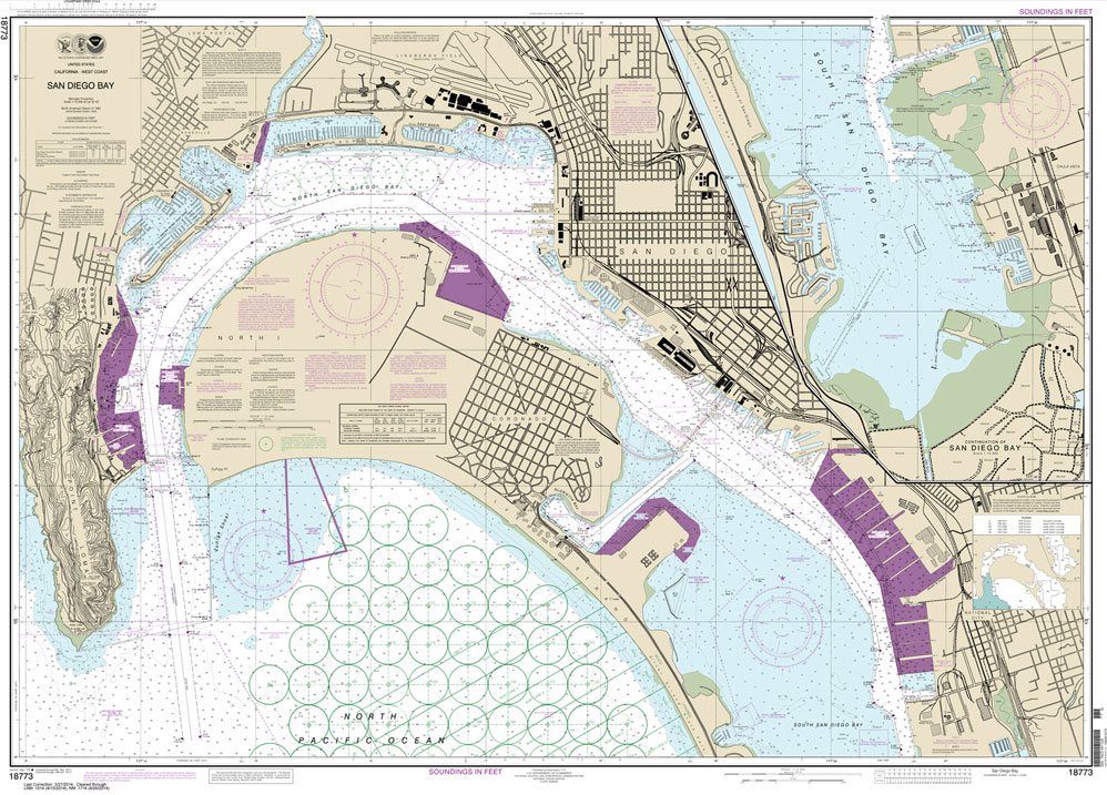HISTORICAL NOAA Chart 18773: San Diego Bay