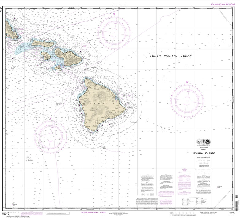 NOAA Chart 19010: Hawai'ian Islands southern part