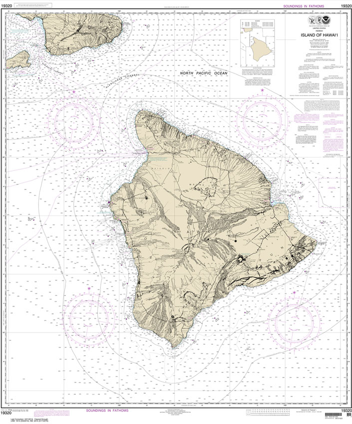 HISTORICAL NOAA Chart 19320: Island Of Hawai'i