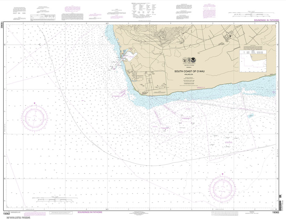 NOAA Chart 19362: South Coast of O'ahu Kalaeloa