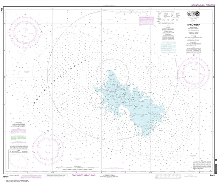 HISTORICAL NOAA Chart 19441: Maro Reef