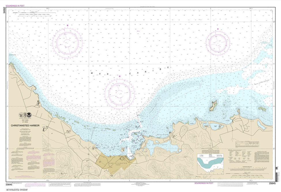 HISTORICAL  NOAA Chart 25645: Christiansted Harbor