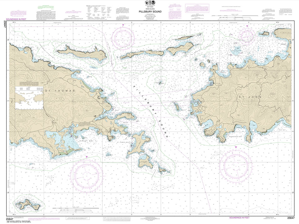 HISTORICAL NOAA Chart 25647: Pillsbury Sound