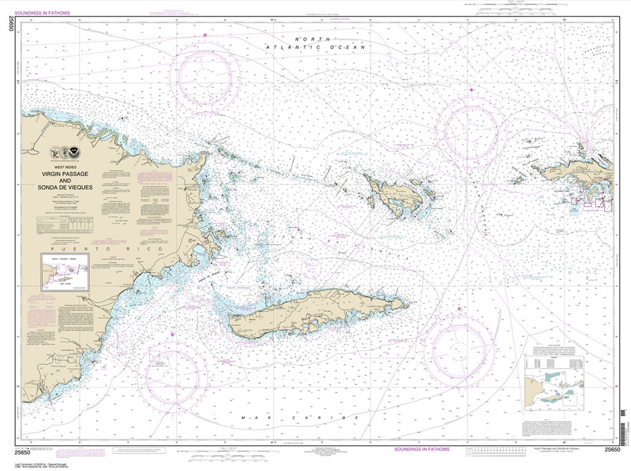 HISTORICAL NOAA Chart 25650: Virgin Passage and Sonda de Vieques