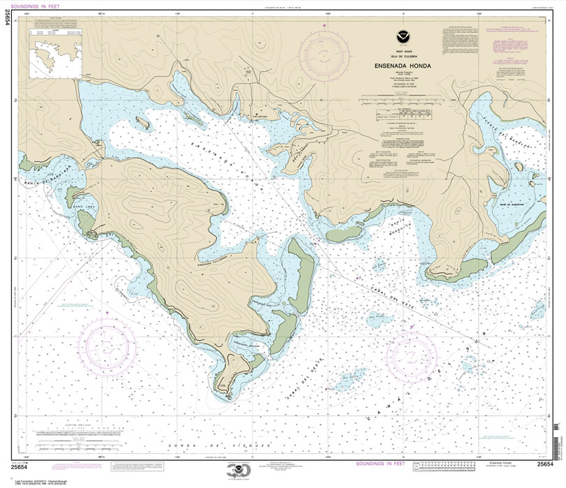 HISTORICAL NOAA Chart 25654: Ensenada Honda