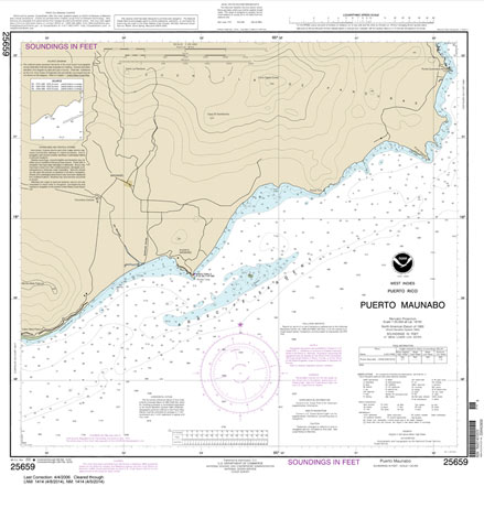 HISTORICAL NOAA Chart 25659: Puerto Maunabo