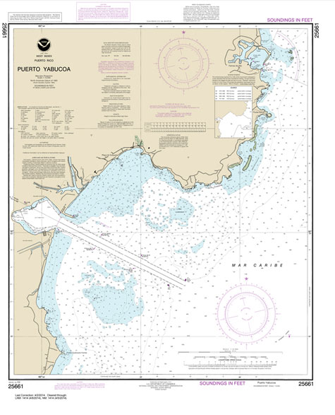 HISTORICAL NOAA Chart 25661: Puerto Yabucoa