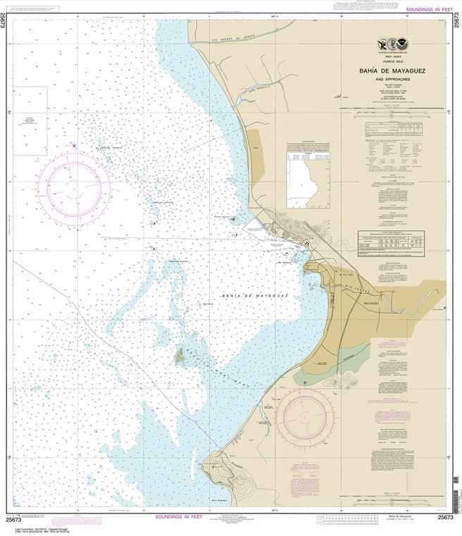 HISTORICAL NOAA Chart 25673: Bahia de Mayaguez and approaches