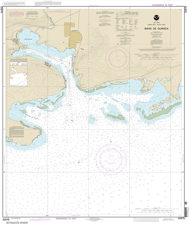 HISTORICAL NOAA Chart 25679: Bahia de Guanica