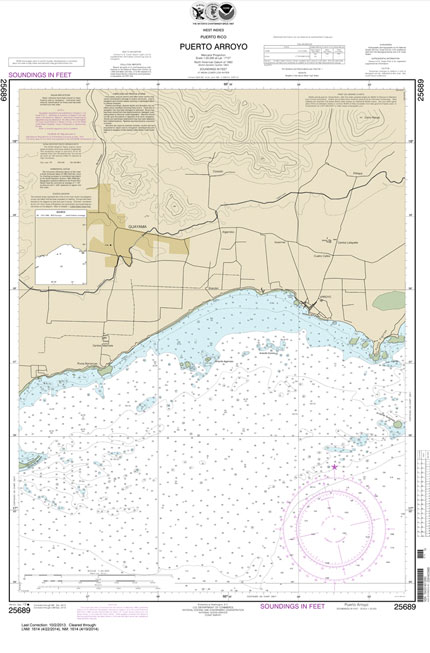 HISTORICAL NOAA Chart 25689: Puerto Arroyo