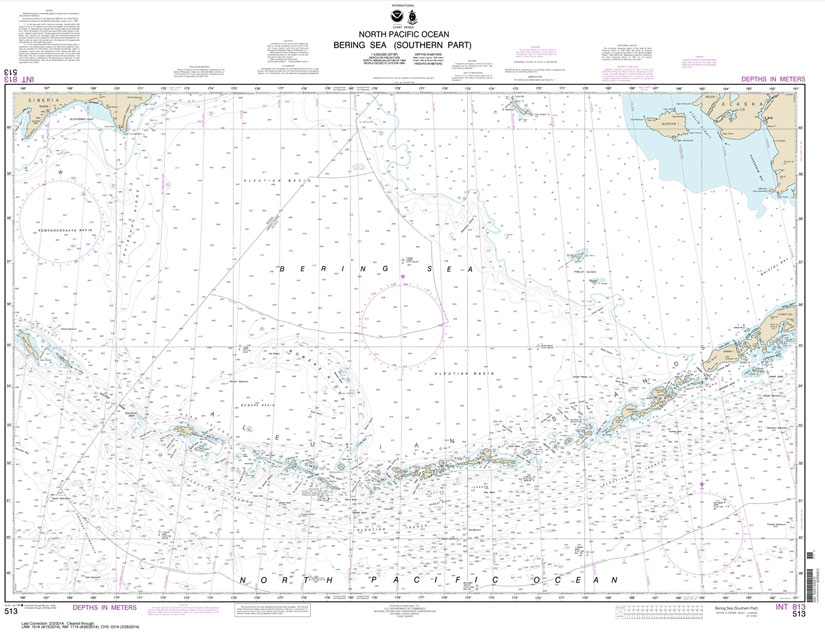 NOAA Chart 513: Bering Sea Southern Part