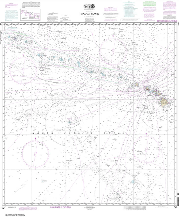 NOAA Chart 540: Hawaiian Islands