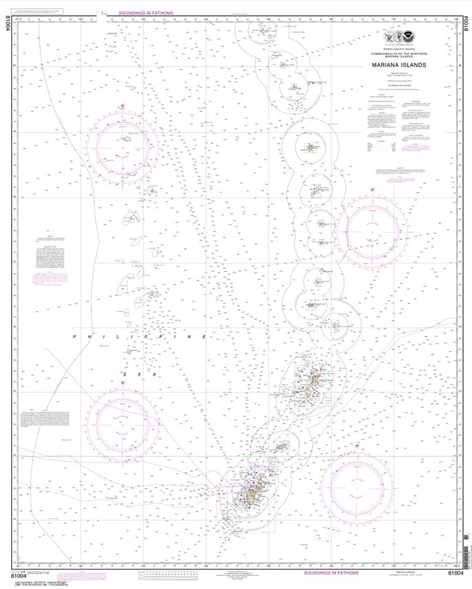HISTORICAL NOAA Chart 81004: Commonwealth of the Northern Mariana Islands