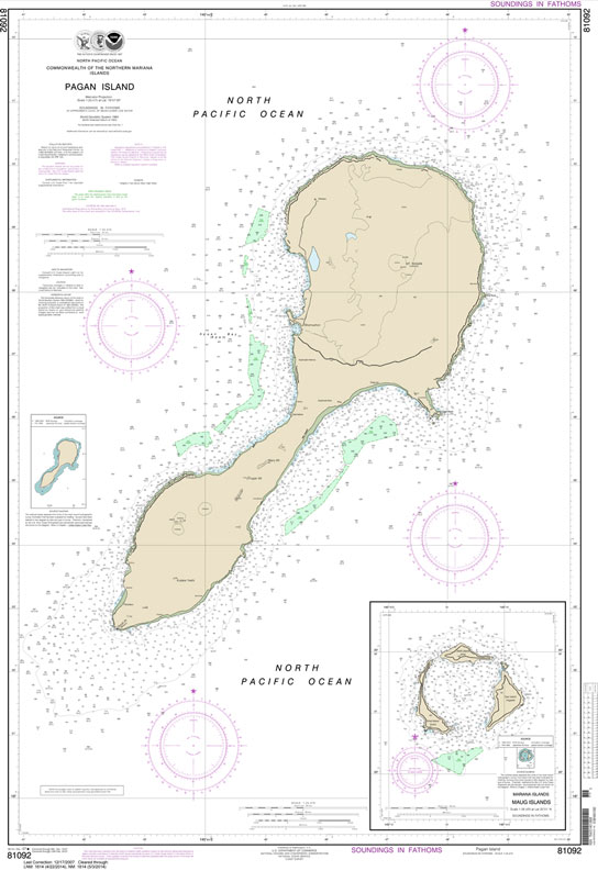 HISTORICAL NOAA Chart 81092: Commonwealth of the Northern Mariana Islands