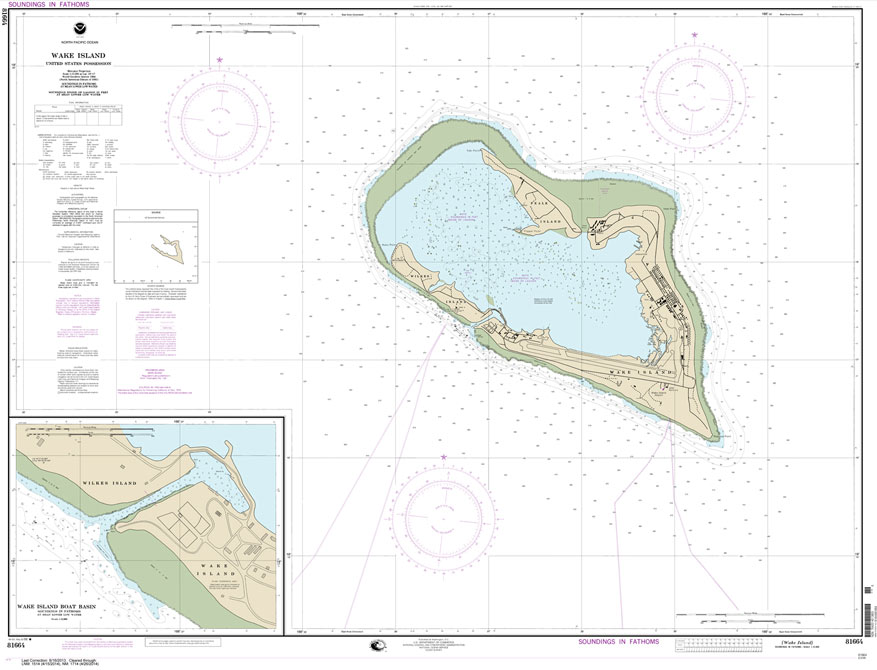 NOAA Chart 81664: Wake Island;Wake Island Boat Basin