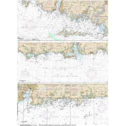 HISTORICAL NOAA Chart 12372: Long Island Sound-Watch Hill to New Haven Harbor (6 PAGE FOLIO)