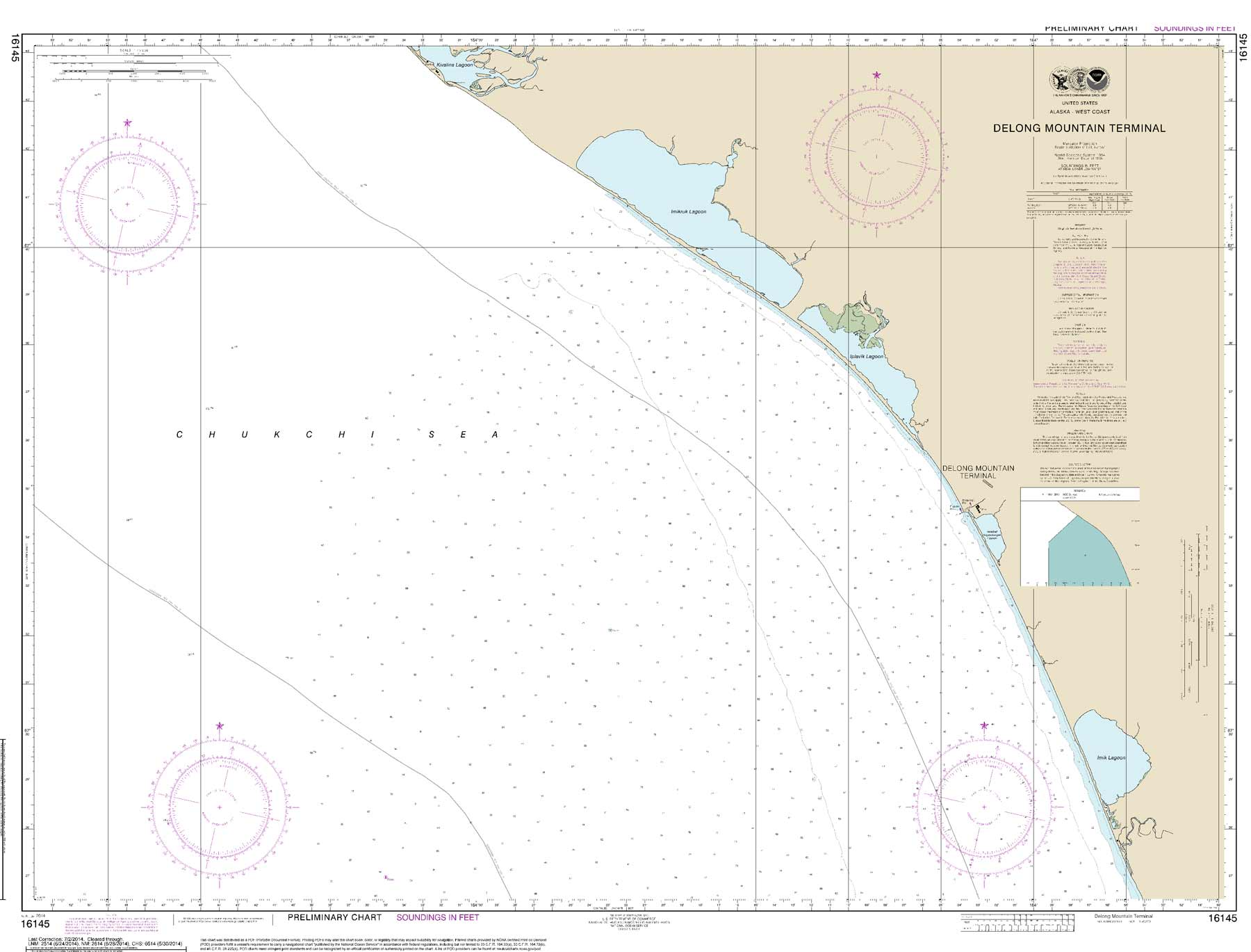 NOAA Chart 16145: Delong Mountain Terminal (Red Dog Mine)