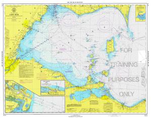 NOAA Training Chart: 39TR Great Lakes, West End Of Lake Erie