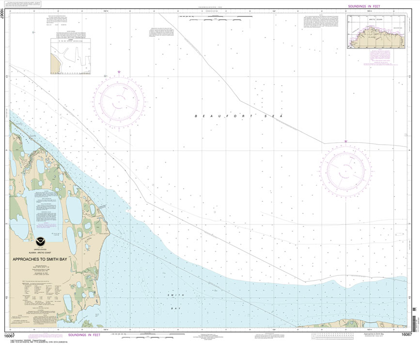 HISTORICAL NOAA Chart 16067: Approaches to Smith Bay