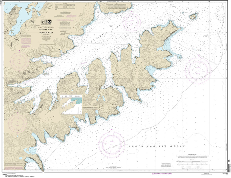 HISTORICAL NOAA Chart 16522: Beaver Inlet