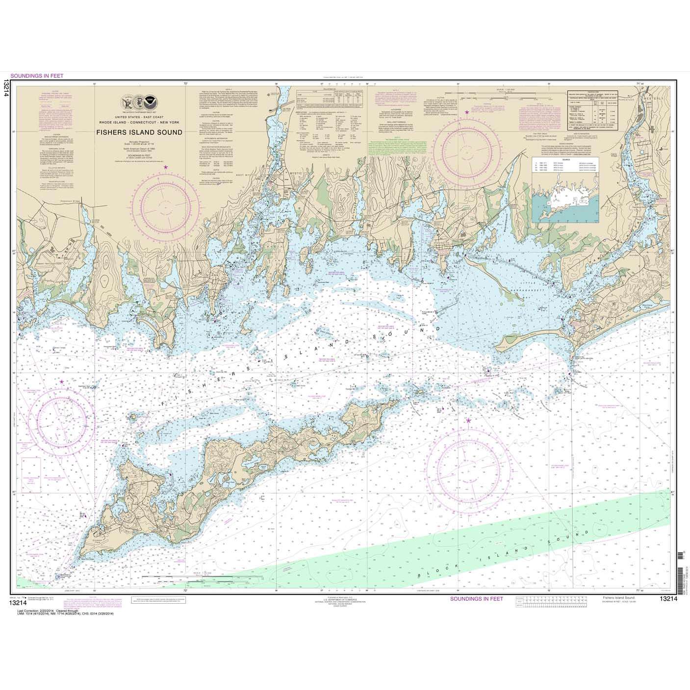 NOAA Nautical Charts for U.S. Waters NOAA Atlantic Coast charts NOAA Chart 13214 Fishers