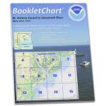 HISTORICAL NOAA BookletChart 11513: St. Helena Sound to Savannah River, Handy 8.5" x 11" Size. Paper Chart Book Designed for use Aboard Small Craft