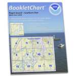 HISTORICAL NOAA BookletChart 18448: Puget Sound-Southern Part, Handy 8.5" x 11" Size. Paper Chart Book Designed for use Aboard Small Craft