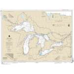 NOAA Great Lakes charts, NOAA Chart 14500: Great Lakes: Lake Champlain to Lake of the Woods