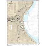 HISTORICAL NOAA Chart 14924: Milwaukee Harbor