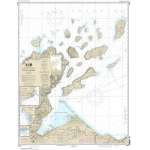 NOAA Great Lakes charts, HISTORICAL NOAA Chart 14973: Apostle Islands: including Chequamegan Bay;Bayfield Harbor;Pikes Bay Harbor;La Pointe Harbor
