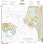 HISTORICAL NOAA Chart 18603: St. George Reef and Crescent City Harbor;Crescent City Harbor